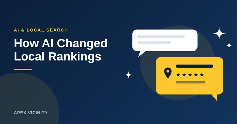 Blog header graphic reading How AI Changed Local Rankings